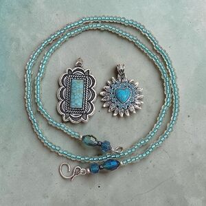 Hand Crafted Two Pendant(s) Necklace